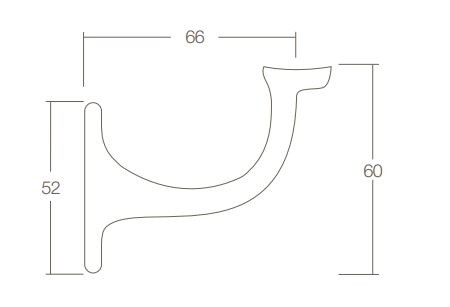 Intersteel Leuninghouder opschroevend hol nikkel mat - Afbeelding 2