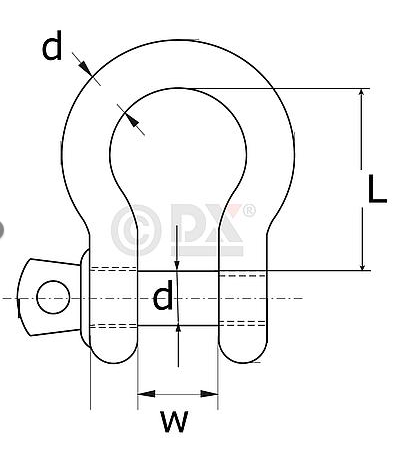 Harpsluiting 04 mm RVS AISI 316