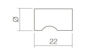 Intersteel knop vingergrip Ø15mm rvs - Afbeelding 2