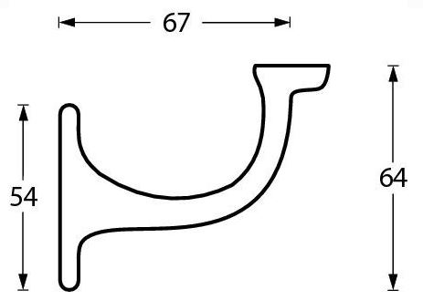 Intersteel Leuninghouder opschroevend vlak zadel mat zwart - Afbeelding 2