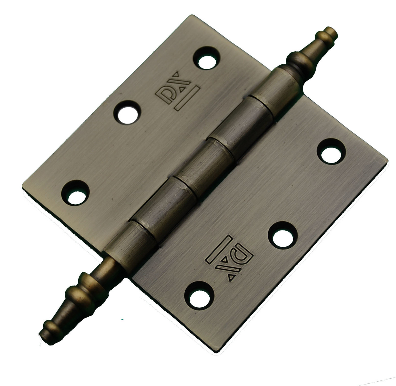 Vaaskopscharnier 76x76 mm met losse pen staal verbronsd