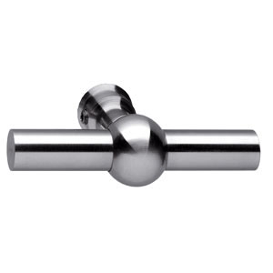 Intersteel enkele deurklink T-model rvs