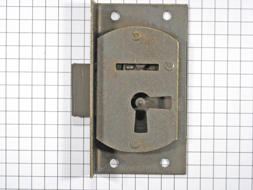 Halfopdekslot verbronsd penmaat 15 mm rechts - Afbeelding 2