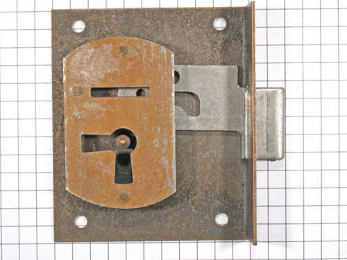 Halfopdekslot verbronsd penmaat 35 mm links