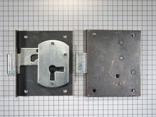 Halfopdekslot verbronsd penmaat 35 mm rechts - Afbeelding 2