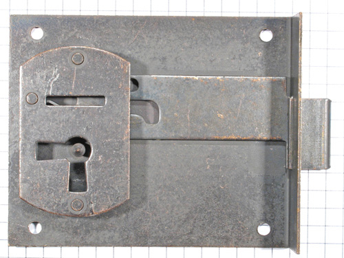 Halfopdekslot verbronsd penmaat 60 mm links