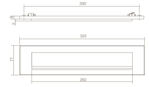 Intersteel briefplaat met klep/rand messing getrommeld - Afbeelding 2