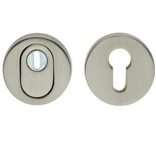 Intersteel SKG3 Veiligheid-rozet + kerntrekbeveiliging nikkel mat