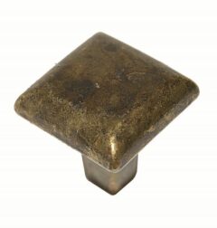 Knop Vierkant Brons Gevlekt 24 mm