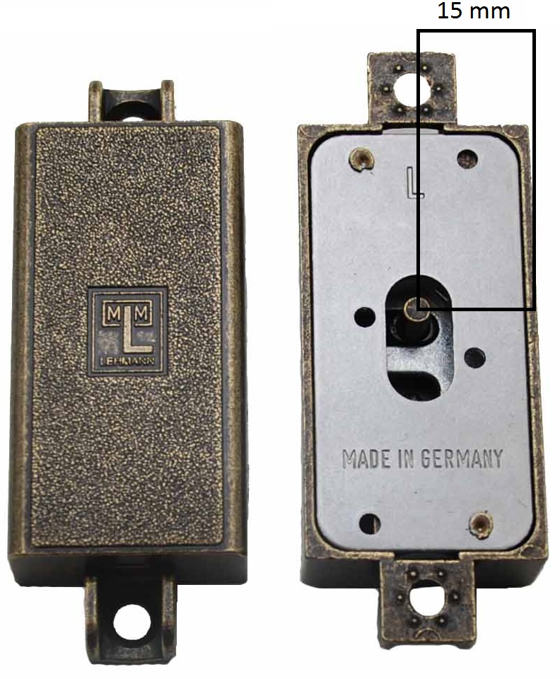 MLM Goldin Spanjoletslot 15 mm Links Brons