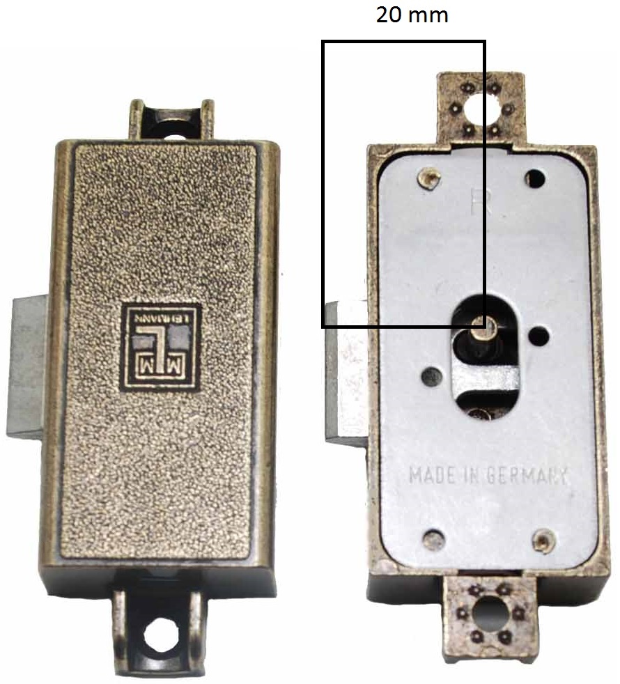 MLM Goldin Spanjoletslot 20 mm Recht Brons