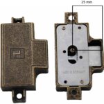 MLM Goldin Spanjoletslot 25 mm Links Brons