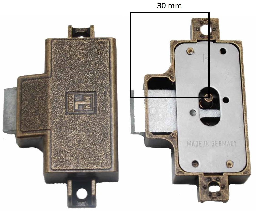 MLM Goldin Spanjoletslot 30 mm Recht Brons