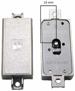 MLM Goldin Spanjoletslot 15 mm Rechts Vernikkeld
