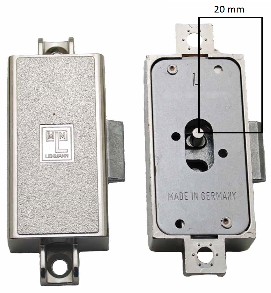 MLM Goldin Spanjoletslot 20 mm Links Vernikkeld