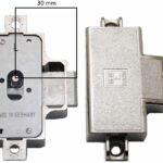 MLM Goldin Spanjoletslot 30 mm Links Vernikkeld