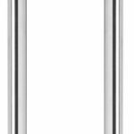 Set Deurgrepen T-vorm 700x70x25 HoH 500 mm RVS