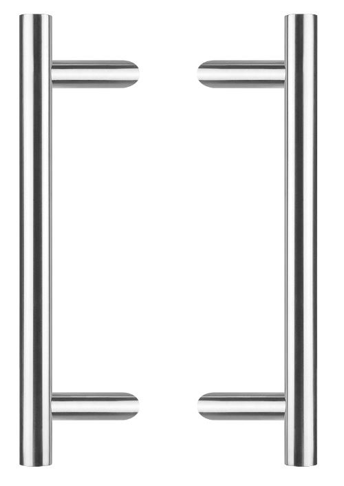 Intersteel set deurgrepen T-schuin 500x90x30 HoH 300 mm rvs