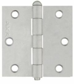 AXA Ongelagerd scharnier 76x76x2 met rechte hoeken RVS