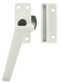 AXA Raamsluiting Met Nok en Drukknop Links Wit