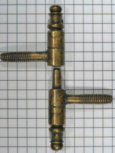 Inboorpaumelle messing antiek