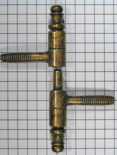 Inboorpaumelle messing antiek