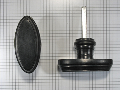 Set deurkrukken ebbenhout