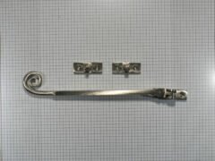 Raamuitzetter met krul, nikkel mat