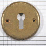 Sleutelplaat messing antiek