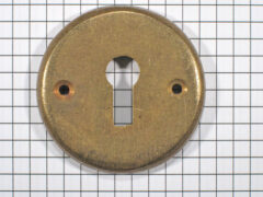 Sleutelplaat messing antiek
