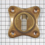 Sleutelplaat messing antiek