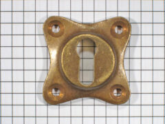 Sleutelplaat messing antiek