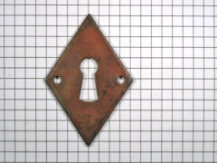 Sleutelplaat ijzer geroest