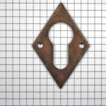 Sleutelplaat cylinderslot ijzer geroest