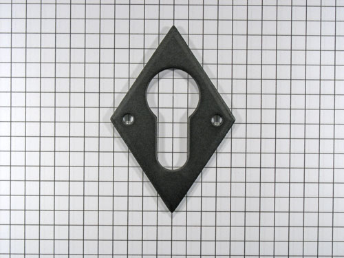 Sleutelplaat voor cylinderslot, ijzer zwart