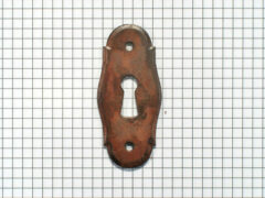 Sleutelplaat ijzer geroest