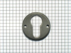 Sleutelplaat ijzer mat met cylindersleutelgat