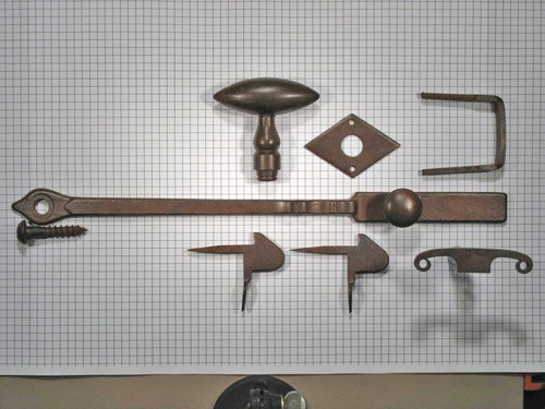 Staldeursluiting ijzer geroest