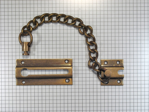 Deurketting, brons antiek