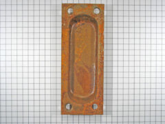 Schuifdeurgreep gestanst ijzer geroest