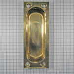 Schuifdeurgreep messing gestanst