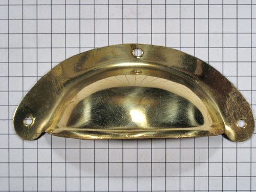 Komgreep gestanst messing