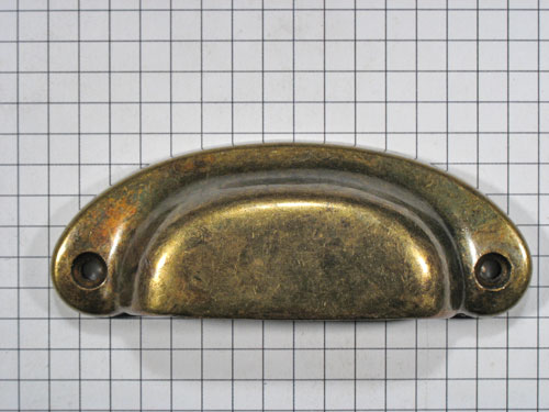 Komgreep zamac brons antiek