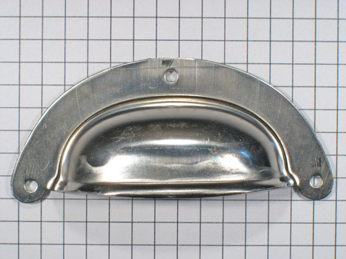 Komgreep gestanst ijzer blank