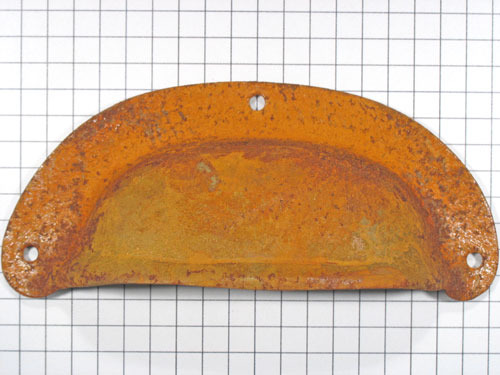 Komgreep gestanst ijzer geroest