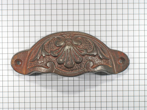 Komgreep bewerkt massief, ijzer geroest