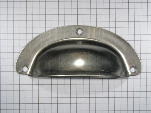 Komgreep gestanst ijzer blank