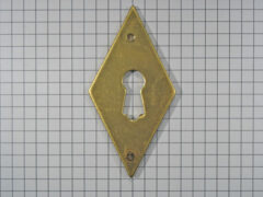 Sleutelplaat ruit, messing