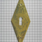 Sleutelplaat ruit, messing