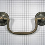 Greep messing antiek groot